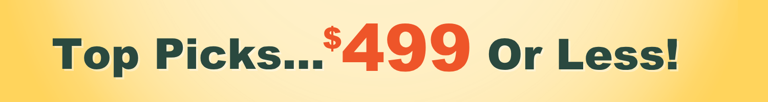 Top Picks...$499 or LESS!
